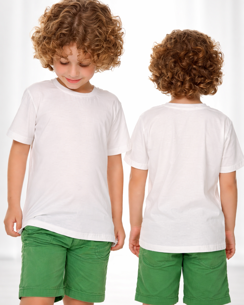 Kit Infantil - Camisetas Básicas de Algodão