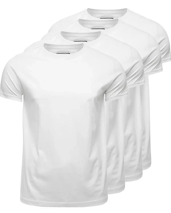 Kit 4 Camisetas Básicas - Algodão Egípicio